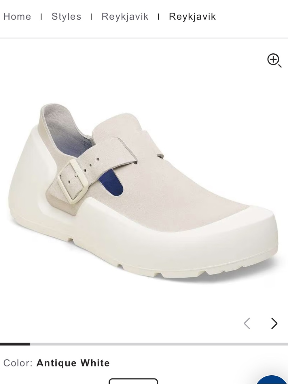 Birkenstock Reykjavik in Antique White 5 or size 36